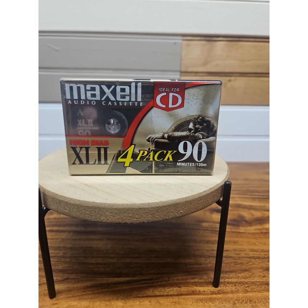 Maxell XLII 110-Min High Bias Type II Blank Cassette Tapes Sealed 4-Pack